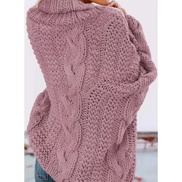 Dokotoo Womens 2023 Loose Oversized Casual Turtle Neck Sweater Pullover Top