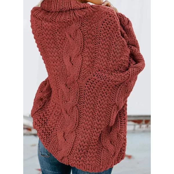 Dokotoo Womens 2023 Loose Oversized Casual Turtle Neck Sweater Pullover Top