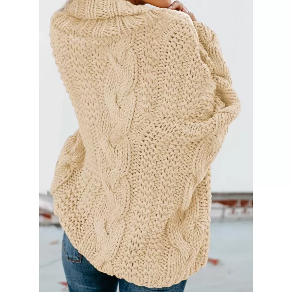 Dokotoo Womens 2023 Loose Oversized Casual Turtle Neck Sweater Pullover Top