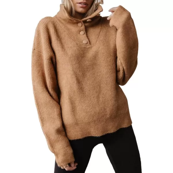 Dokotoo Womens 2023 Loose Oversized Casual Turtle Neck Sweater Pullover Top