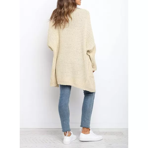 Dokotoo Womens 2023 Winter Fall Casual Open Front Knit Long Cardigans Sweaters Coats
