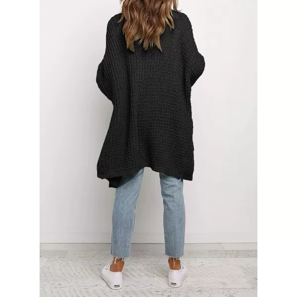 Dokotoo Womens 2023 Winter Fall Casual Open Front Knit Long Cardigans Sweaters Coats