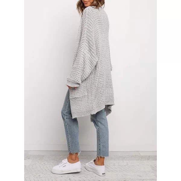 Dokotoo Womens 2023 Winter Fall Casual Open Front Knit Long Cardigans Sweaters Coats