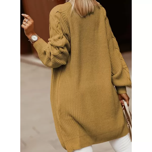 Dokotoo Womens 2023 Winter Fall Casual Open Front Knit Long Cardigans Sweaters Coats