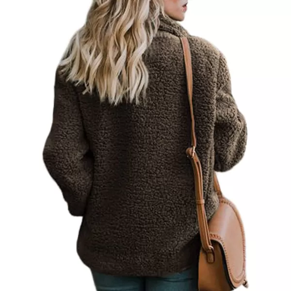Dokotoo Womens 2023 Winter Fleece Teddy Bear Sherpa Jacket Coats with Pockets Outerwear
