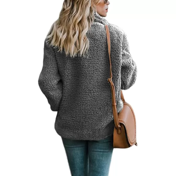 Dokotoo Womens 2023 Winter Fleece Teddy Bear Sherpa Jacket Coats with Pockets Outerwear