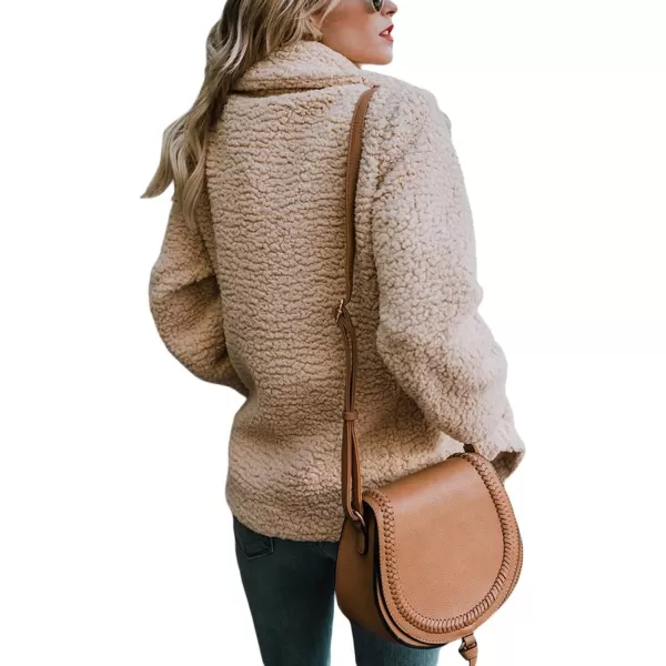 Dokotoo Womens 2023 Winter Fleece Teddy Bear Sherpa Jacket Coats with Pockets Outerwear