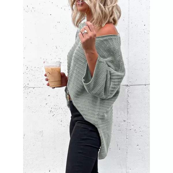 Dokotoo Women's Casual 3/4 Sleeve Loose Tunic Tops Lightweight Knit Fall Pulover Sweater Blouses