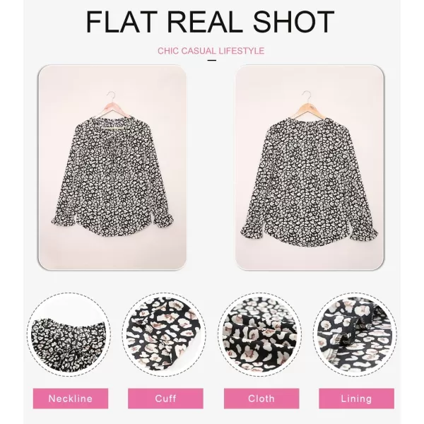 Dokotoo Women's Casual Boho Floral Printed V Neck Tops Drawstring Short Long Sleeve T Shirt Blouses