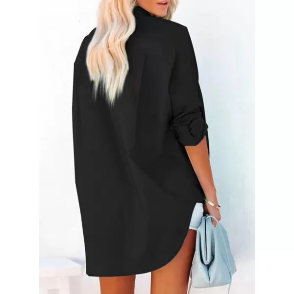 Dokotoo Womens Casual Button Down Shirts Long Sleeve Oversized Tunic Blouses Tops