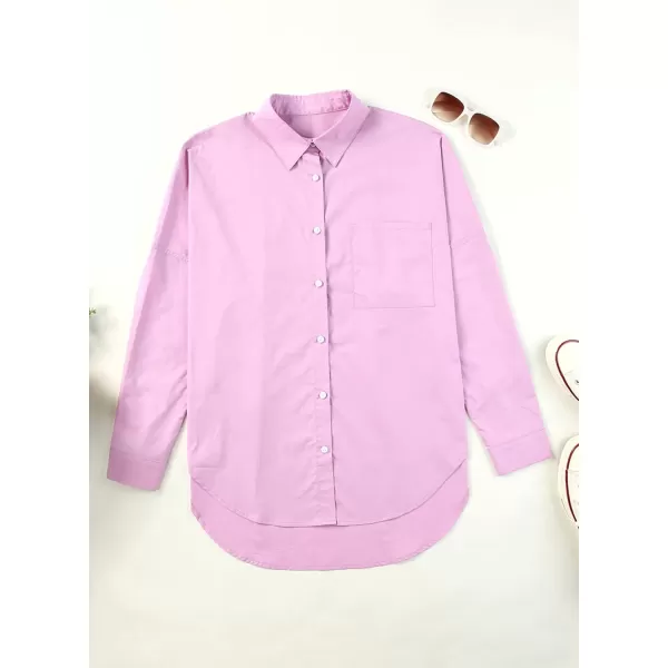 Dokotoo Womens Casual Button Down Shirts Long Sleeve Oversized Tunic Blouses Tops