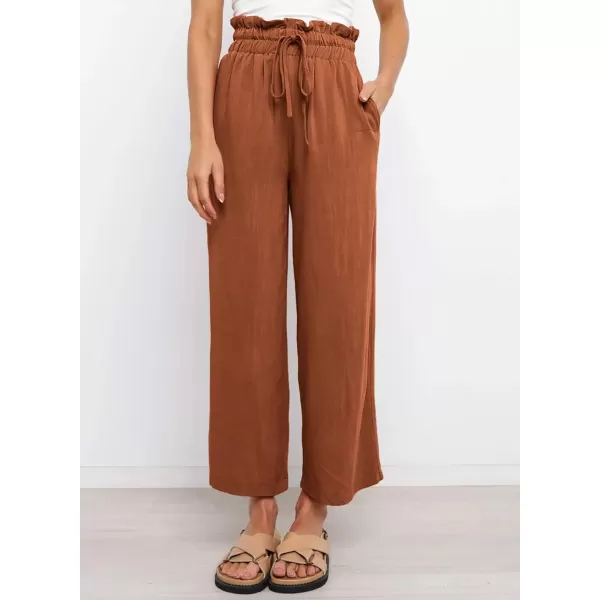Dokotoo Womens Casual Elastic Waist Solid Comfy Jogging Jogger Pants with Pockets