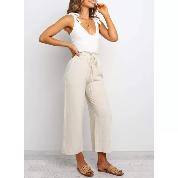 Dokotoo Womens Casual Elastic Waist Solid Comfy Jogging Jogger Pants with Pockets