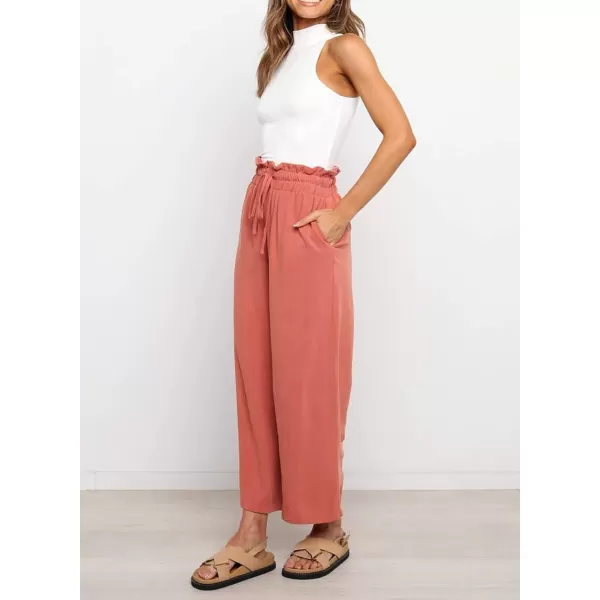 Dokotoo Womens Casual Elastic Waist Solid Comfy Jogging Jogger Pants with Pockets