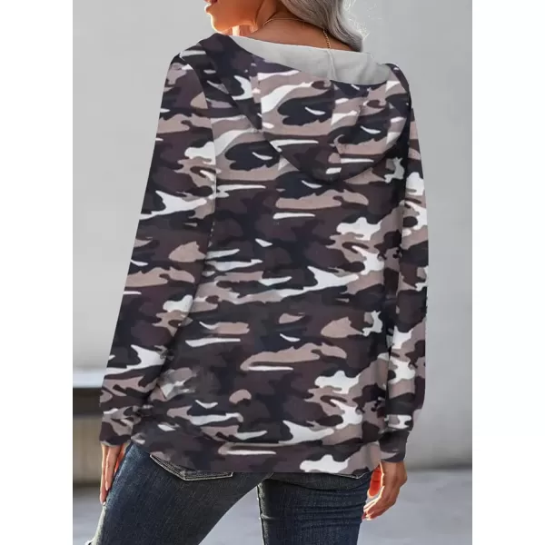Dokotoo Women's Casual Long Sleeve Hoodies Sweatshirts Drawstring Pullover Tunic Tops With Pockets