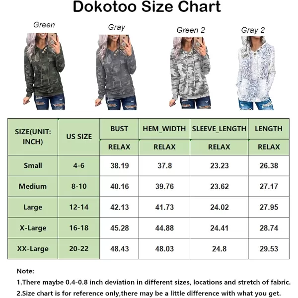 Dokotoo Women's Casual Long Sleeve Hoodies Sweatshirts Drawstring Pullover Tunic Tops With Pockets