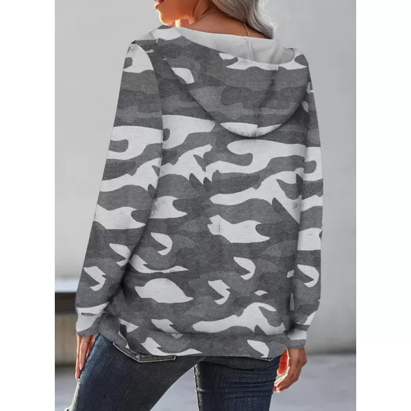 Dokotoo Women's Casual Long Sleeve Hoodies Sweatshirts Drawstring Pullover Tunic Tops With Pockets