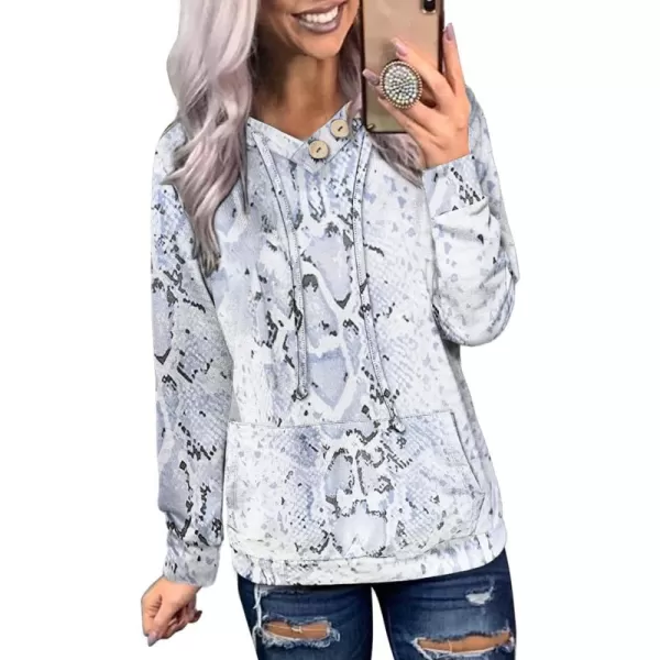 Dokotoo Women's Casual Long Sleeve Hoodies Sweatshirts Drawstring Pullover Tunic Tops With Pockets