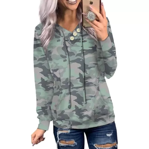 Dokotoo Women's Casual Long Sleeve Hoodies Sweatshirts Drawstring Pullover Tunic Tops With Pockets