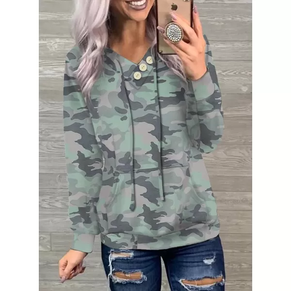 Dokotoo Women's Casual Long Sleeve Hoodies Sweatshirts Drawstring Pullover Tunic Tops With Pockets
