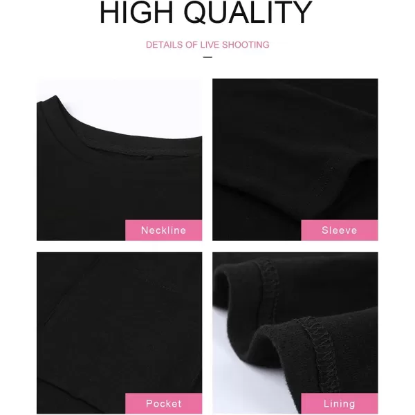 Dokotoo Womens Casual Long Sleeve Shirts Lightweight Sweatshirts Fashion Tunic Tops with Pockets