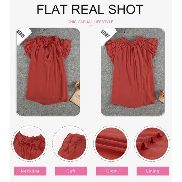 Dokotoo Women's Casual V Neck Tops Drawstring Short Sleeve T Shirt Blouses
