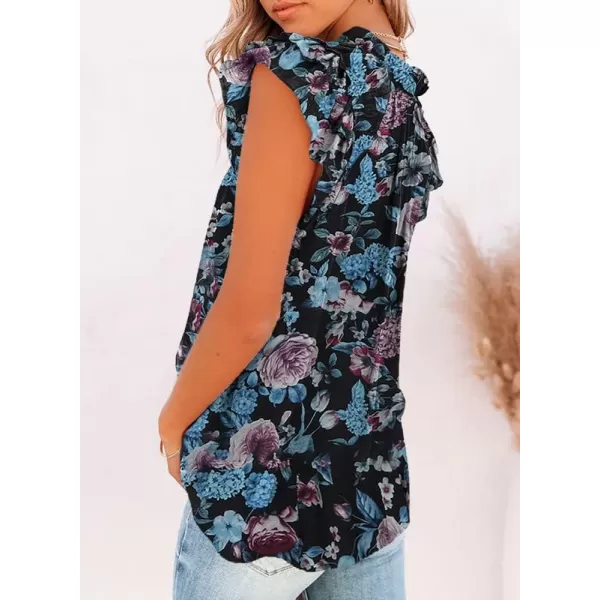 Dokotoo Women's Casual V Neck Tops Drawstring Short Sleeve T Shirt Blouses