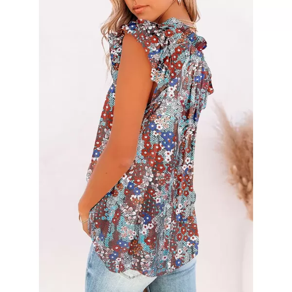 Dokotoo Women's Casual V Neck Tops Drawstring Short Sleeve T Shirt Blouses