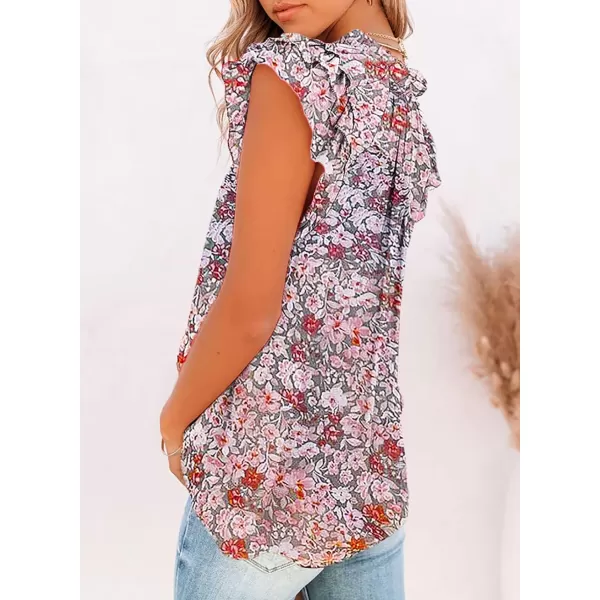 Dokotoo Women's Casual V Neck Tops Drawstring Short Sleeve T Shirt Blouses