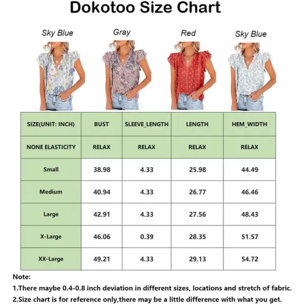Dokotoo Women's Casual V Neck Tops Drawstring Short Sleeve T Shirt Blouses