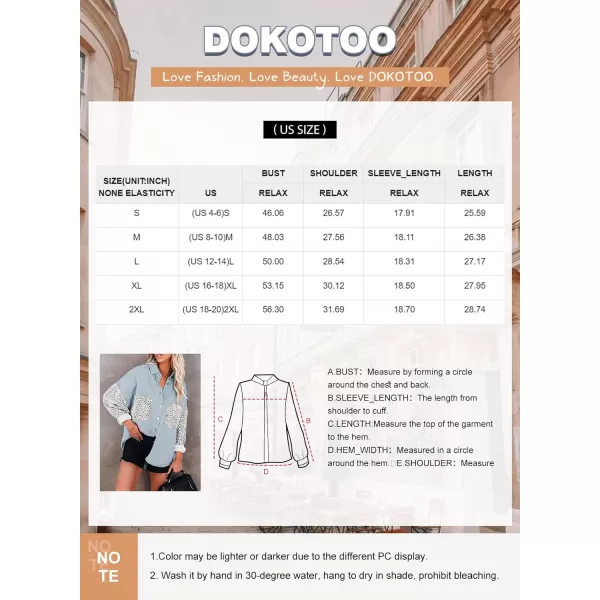 Dokotoo Womens Contrast Leopard Denim Jacket Long Sleeve Button Down Shirts Boyfriend Oversized Blouses Tops
