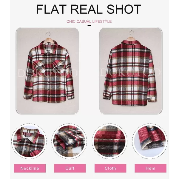 Dokotoo Womens Corduroy Button Down Shirts Boyfriend Long Sleeve Oversized Blouses Tops