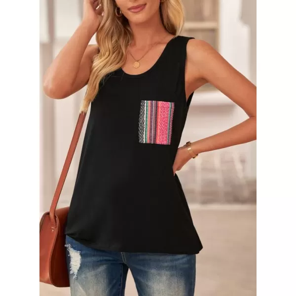 Dokotoo Womens Crew Neck Tank Tops Summer Leopard Detail Print Top Casual Cami Shirts Blouses S-XXL