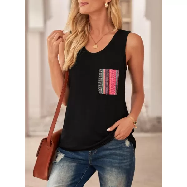 Dokotoo Womens Crew Neck Tank Tops Summer Leopard Detail Print Top Casual Cami Shirts Blouses S-XXL