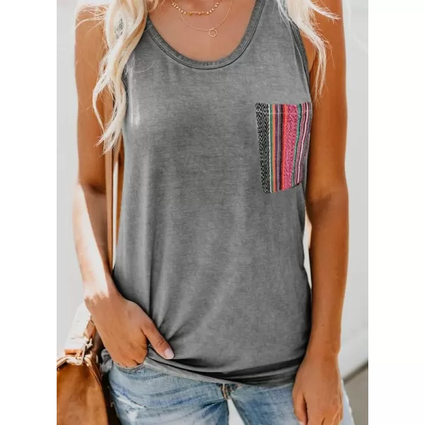 Dokotoo Womens Crew Neck Tank Tops Summer Leopard Detail Print Top Casual Cami Shirts Blouses S-XXL