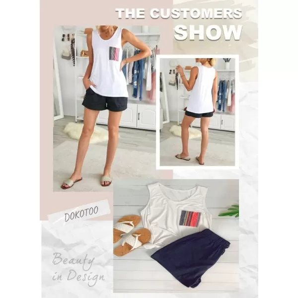 Dokotoo Womens Crew Neck Tank Tops Summer Leopard Detail Print Top Casual Cami Shirts Blouses S-XXL