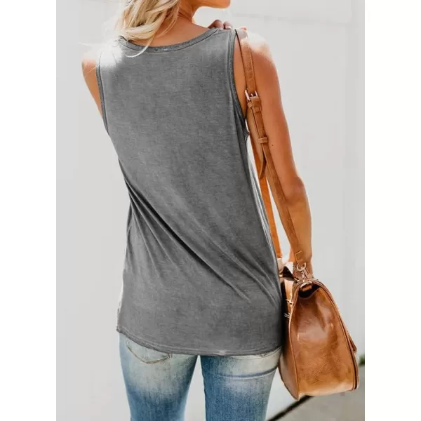 Dokotoo Womens Crew Neck Tank Tops Summer Leopard Detail Print Top Casual Cami Shirts Blouses S-XXL