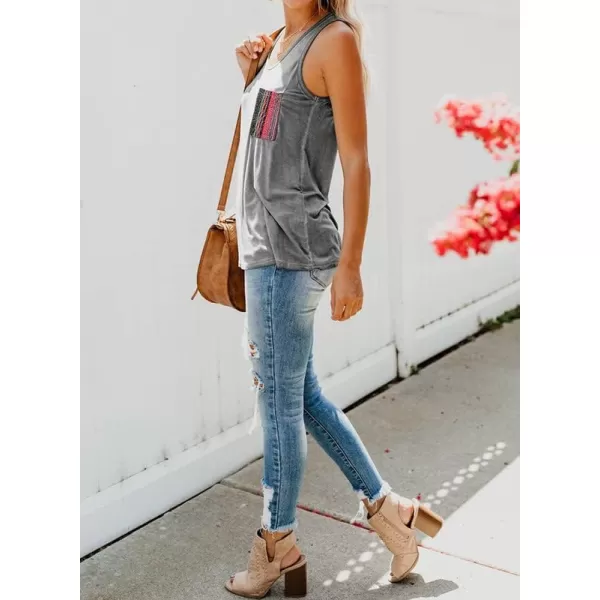 Dokotoo Womens Crew Neck Tank Tops Summer Leopard Detail Print Top Casual Cami Shirts Blouses S-XXL