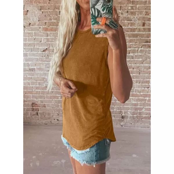 Dokotoo Womens Crew Neck Tank Tops Summer Leopard Detail Print Top Casual Cami Shirts Blouses S-XXL