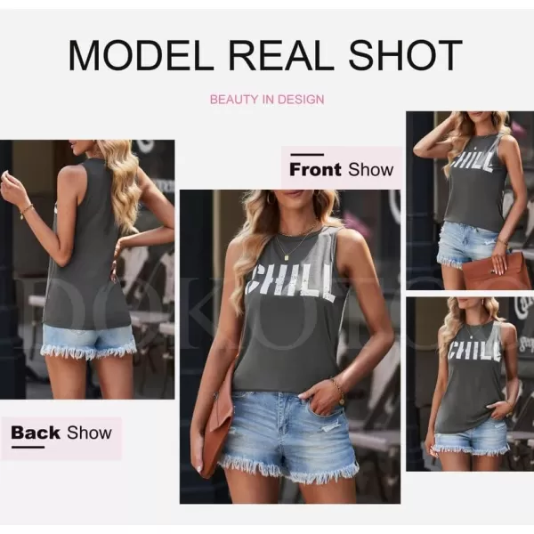 Dokotoo Womens Crew Neck Tank Tops Summer Leopard Detail Print Top Casual Cami Shirts Blouses S-XXL