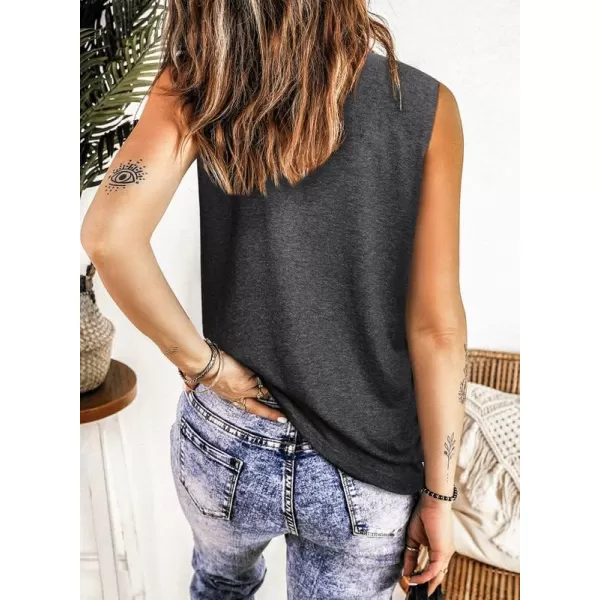 Dokotoo Womens Crew Neck Tank Tops Summer Leopard Detail Print Top Casual Cami Shirts Blouses S-XXL