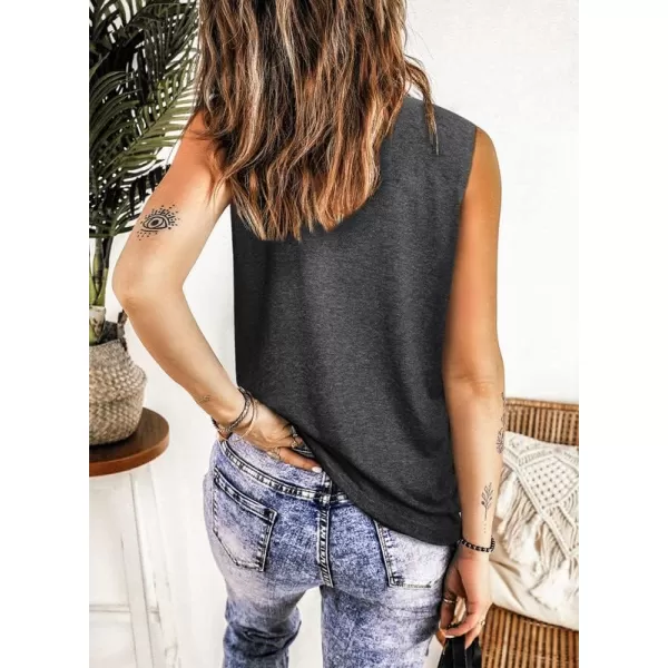 Dokotoo Womens Crew Neck Tank Tops Summer Leopard Detail Print Top Casual Cami Shirts Blouses S-XXL