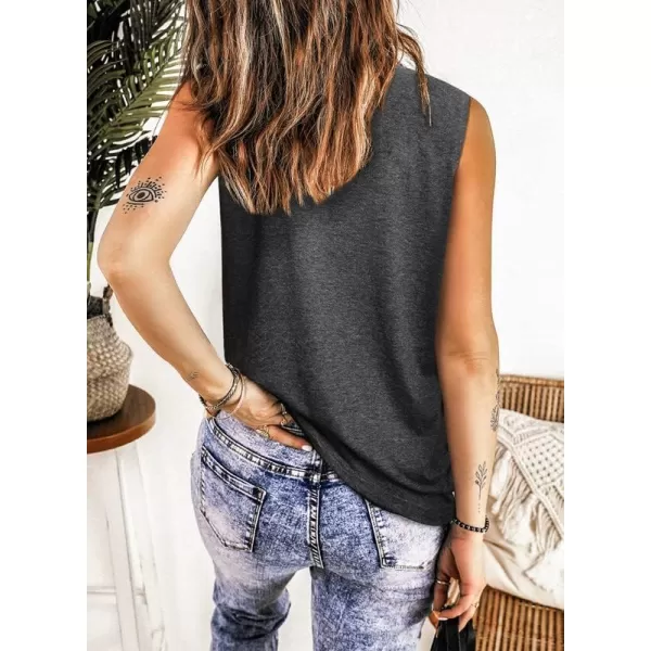 Dokotoo Womens Crew Neck Tank Tops Summer Leopard Detail Print Top Casual Cami Shirts Blouses S-XXL