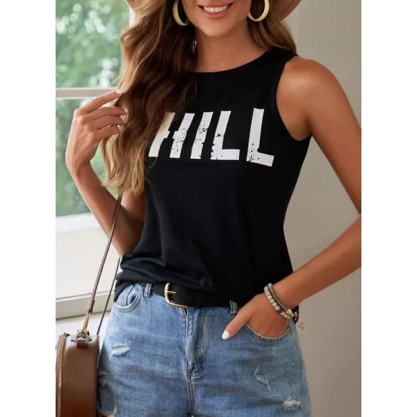 Dokotoo Womens Crew Neck Tank Tops Summer Leopard Detail Print Top Casual Cami Shirts Blouses S-XXL