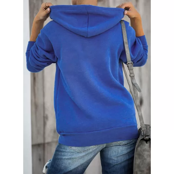 Dokotoo Women's Full Zip Up Hoodie Long Sleeve Hooded Sweatshirts Pockets Jacket Coat for Women