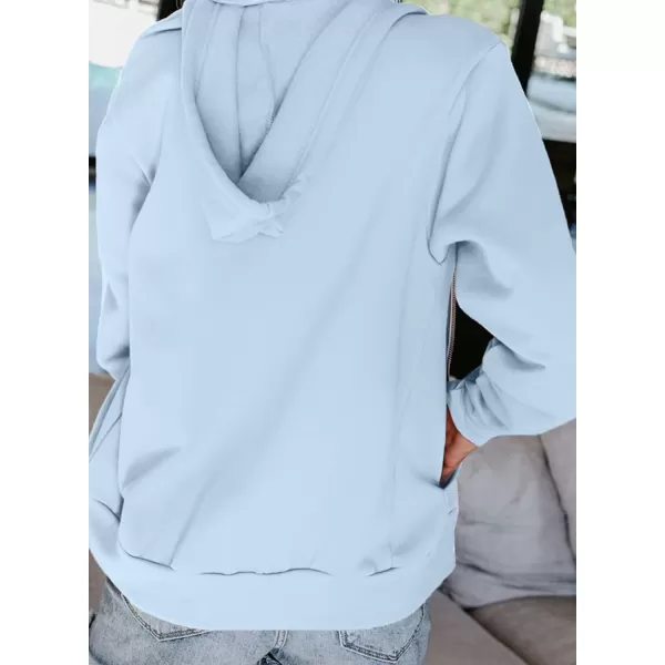 Dokotoo Women's Full Zip Up Hoodie Long Sleeve Hooded Sweatshirts Pockets Jacket Coat for Women