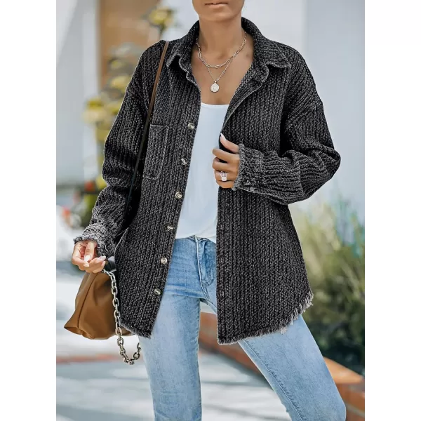 Dokotoo Women's Jean Jackets Button Down Distressed Denim Jacket Casual Long Boyfriend Coats Outwear