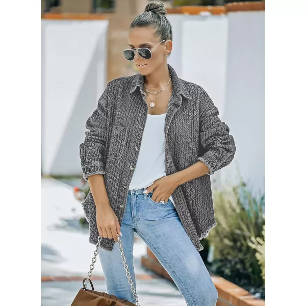 Dokotoo Women's Jean Jackets Button Down Distressed Denim Jacket Casual Long Boyfriend Coats Outwear
