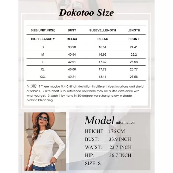 Dokotoo Women's Off The Shoulder Batwing Long Sleeve Sweatshirt Casual Loose Pullover Tops