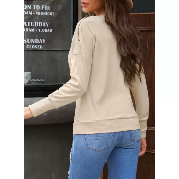 Dokotoo Women's Off The Shoulder Batwing Long Sleeve Sweatshirt Casual Loose Pullover Tops